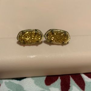 Kendra Scott Gold Druzy Stud Earrings!